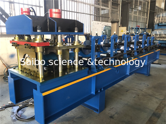 Automatically Ridge Cap Roll Forming Equipment 4kw Drive By Chain 2 - 4m/Min