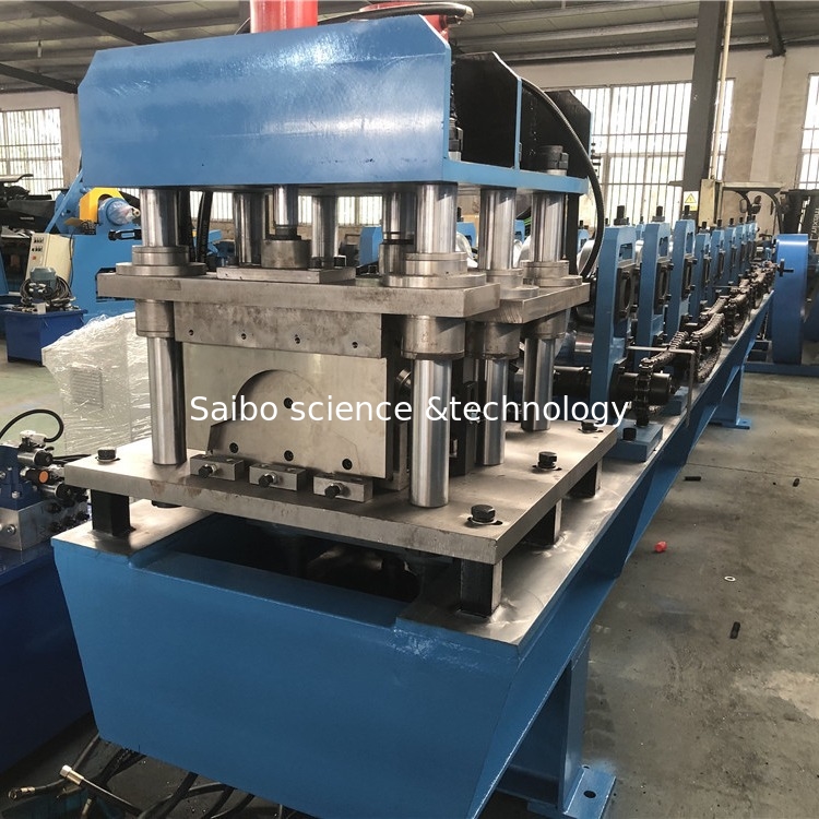 Automatically Ridge Cap Roll Forming Equipment 4kw Drive By Chain 2 - 4m/Min